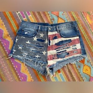 Ralph Lauren cut off denim shorts